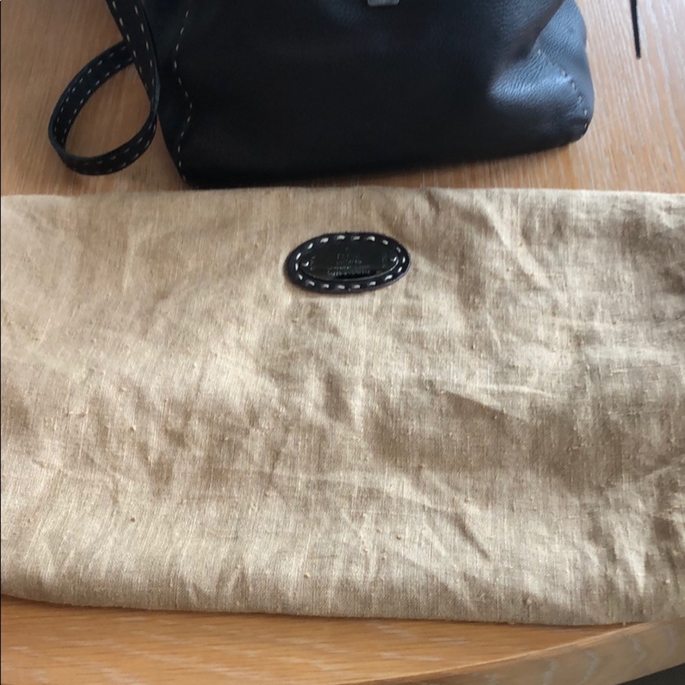 Fendi Selleria Buckle Crossbody Bag-brown leather - Picture 8 of 9